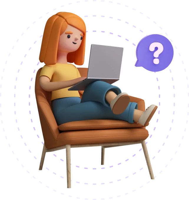 AltTextify, AI Alt Text Generator - Sitting Girl with Laptop Image